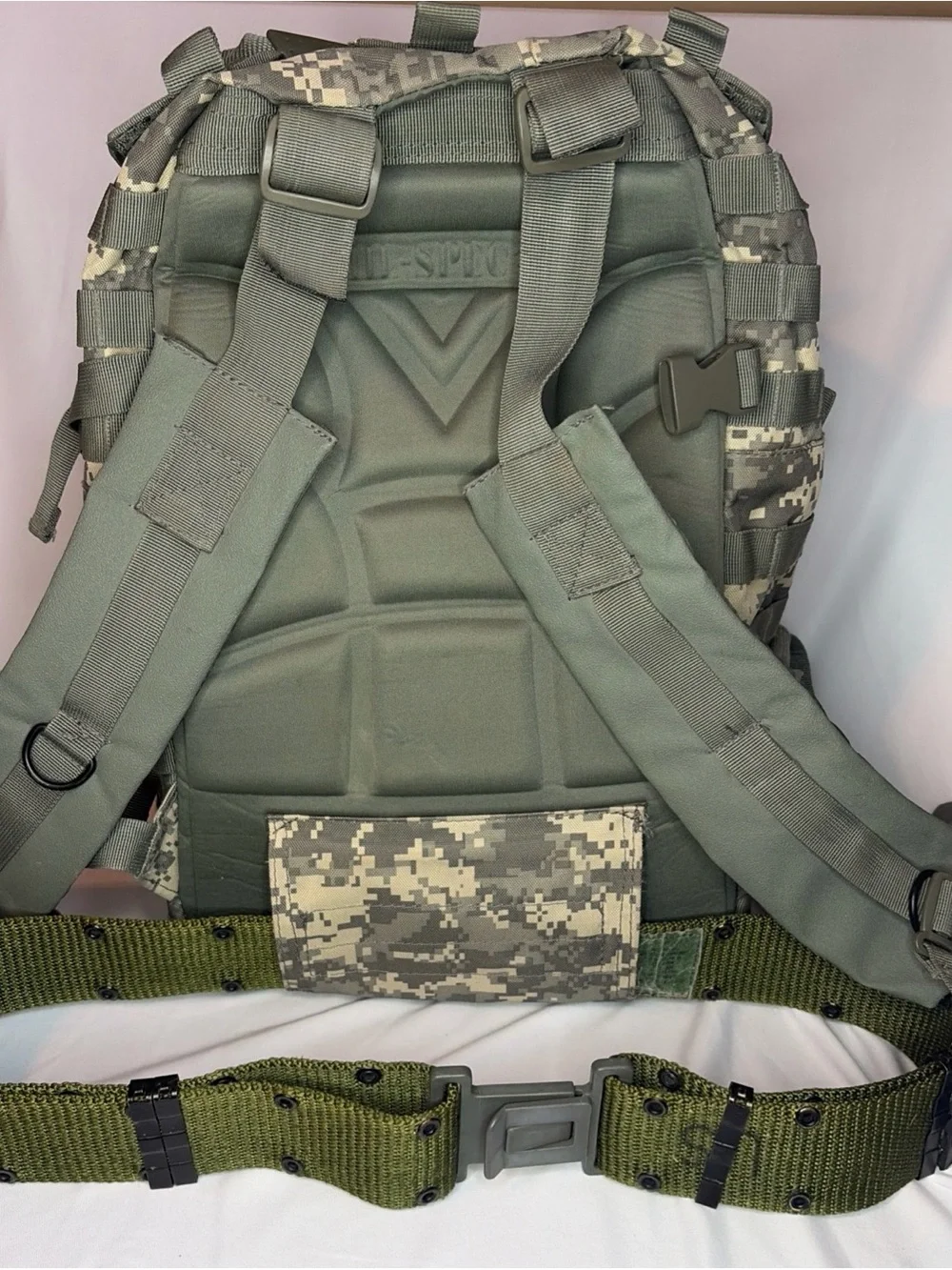 Digital Camo Tactical Backpack - Gray/Beige
